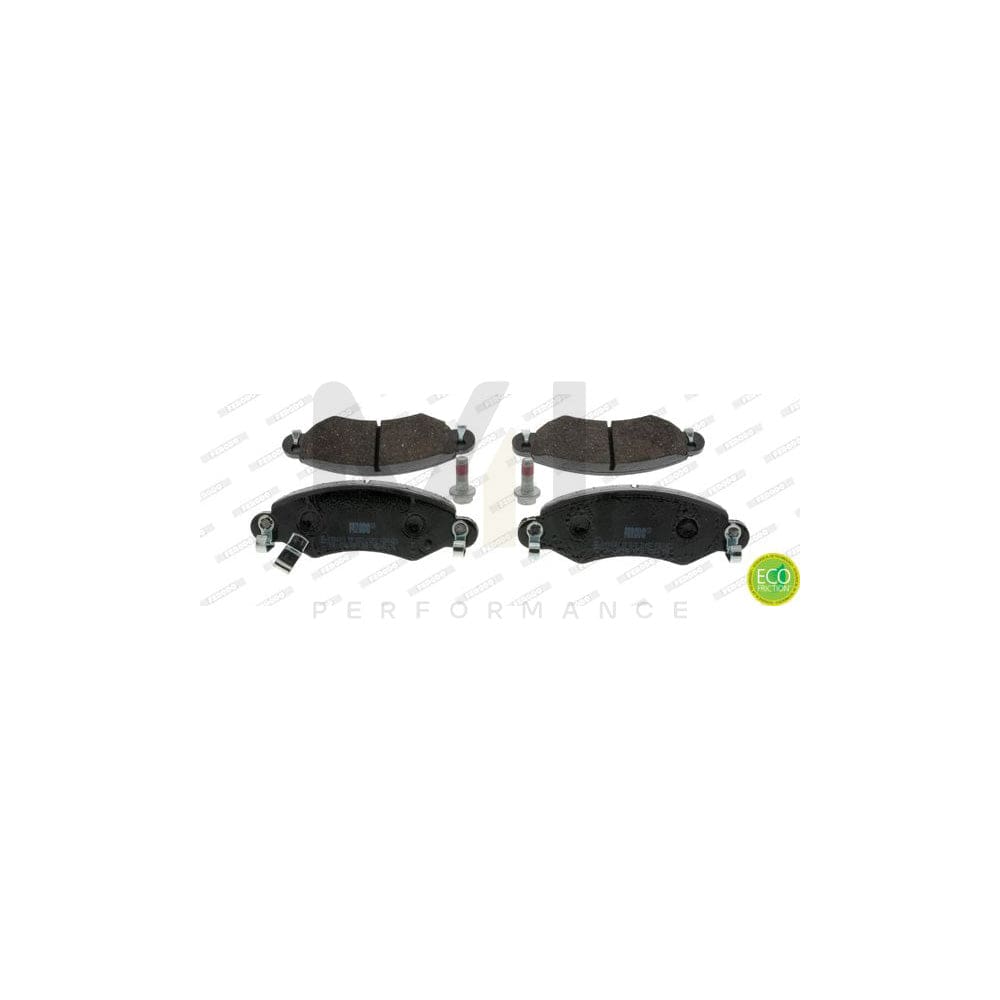 Ferodo Premier Eco Friction FDB1423 Brake Pad Set With Acoustic Wear Warning, With Brake Caliper Screws, With Accessories