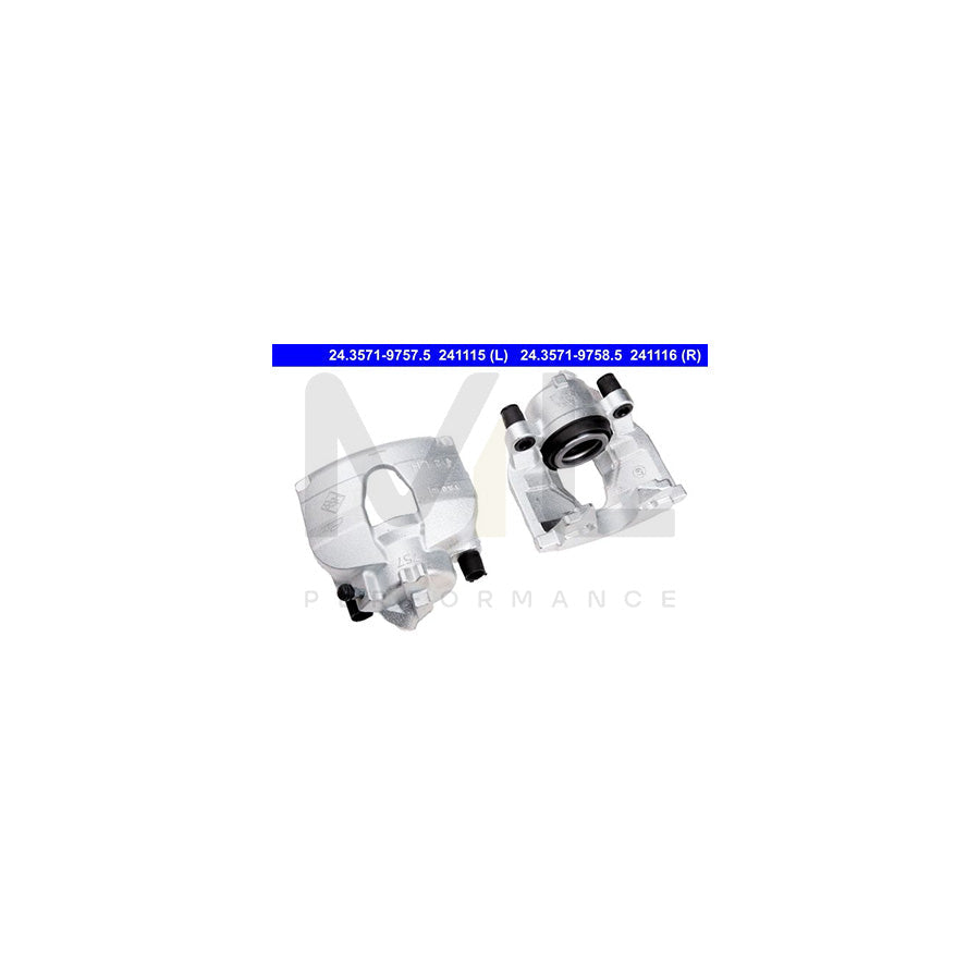 ATE 24.3571-9757.5 Brake Caliper without holder