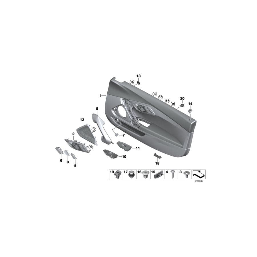 Genuine BMW 51417944312 G29 Cover Of Screw, Right MAGMAROT (Inc. Z4)