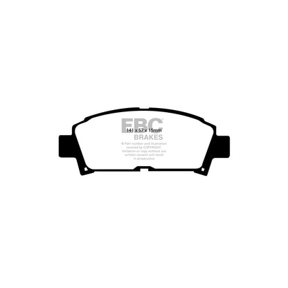 EBC PD01KF1437 Toyota Avensis Greenstuff Front Brake Pad & Plain Disc Kit  - Akebono Caliper 2 | ML Performance UK Car Parts