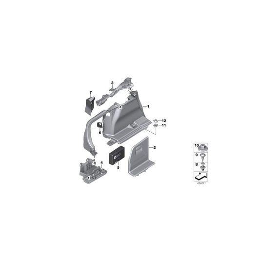 Genuine BMW 51487370306 F36 Seal For Outer Skin, Left (Inc. 440i, 420i & 428i)