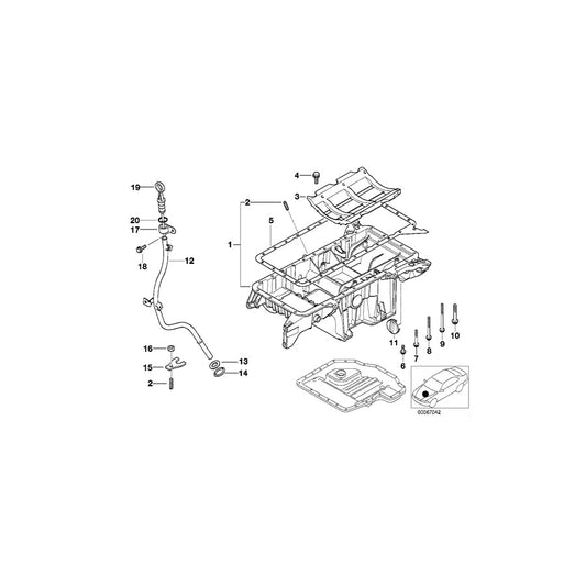 Genuine BMW 11131745772 E53 Oil Deflector (Inc. X5 4.4i & X5 4.6is)