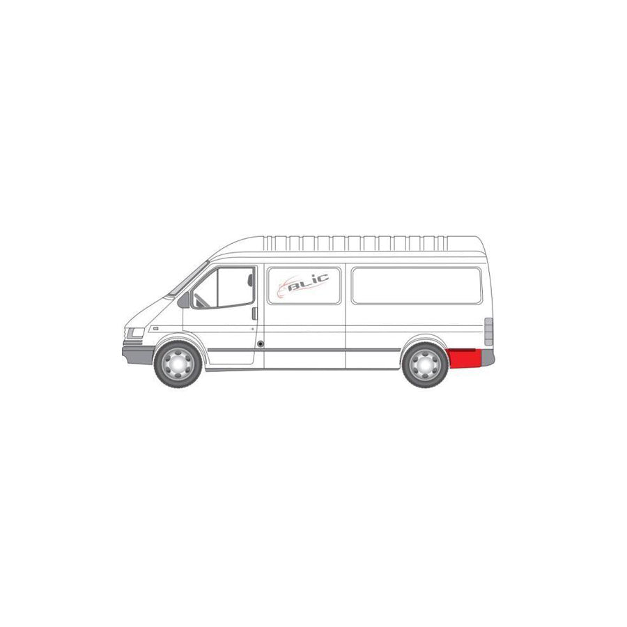 Blic 6508-01-2515603P Wing Fender for Ford Transit