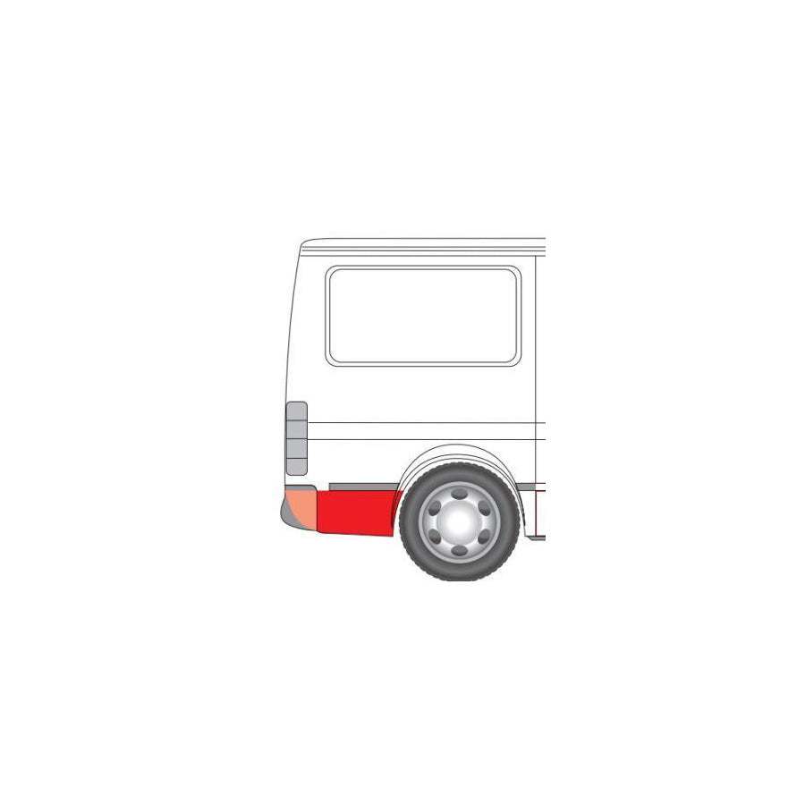 Blic 6508-01-2515602P Wing Fender for Ford Transit