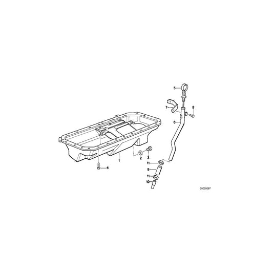 Genuine BMW 11132296072 Oil Pan (Inc. Z1)