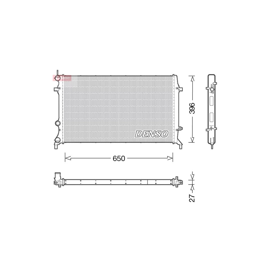 DENSO DRM32043 Engine Radiator