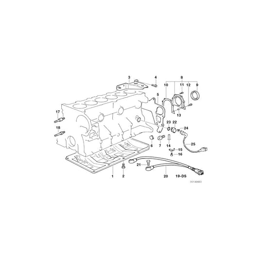 Genuine BMW 11137502669 E38 Oil Deflector (Inc. 728i & 728iL)