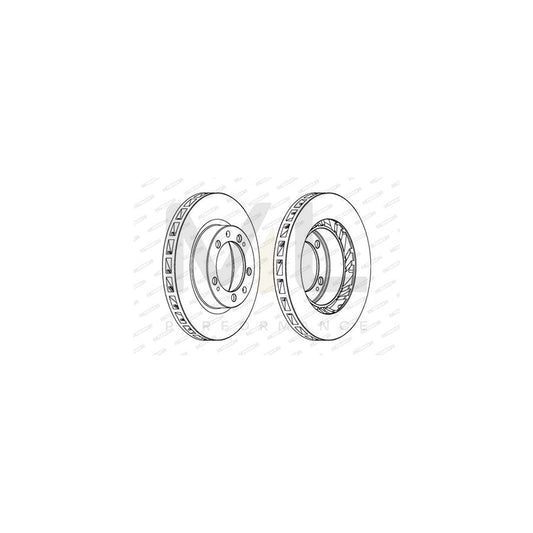 Ferodo Premier DDF1592 Brake Disc for Porsche 911 Vented, Without Bolts/Screws  - Pair