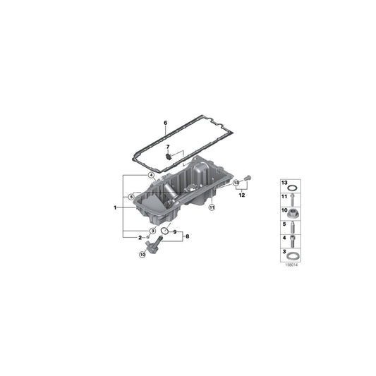 Genuine BMW 11137541221 E83 Oil Pan (Inc. X3 3.0si, X3 3.0i & X3 2.5si) | ML Performance UK Car Parts