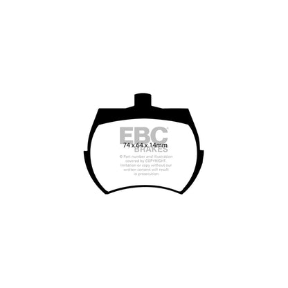 EBC PD03KF1181 Triumph TR7 Yellowstuff Front Brake Pad & Plain Disc Kit 2 | ML Performance UK Car Parts