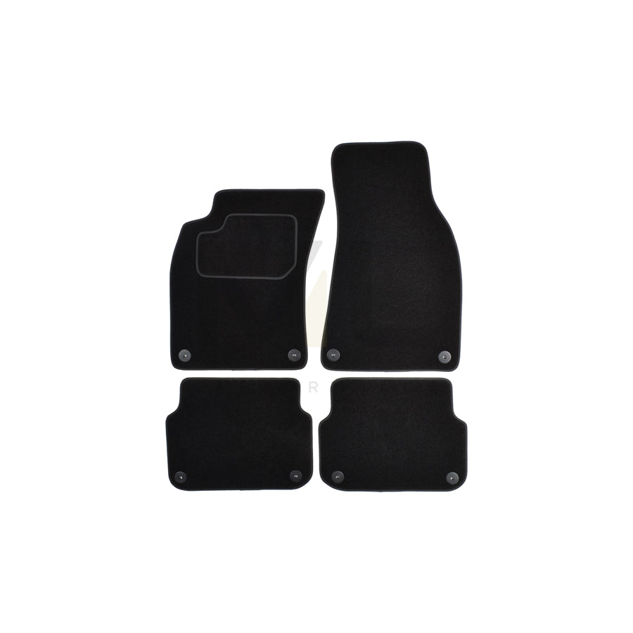 CUSTOPOL Tailored AUD175C Floor mat set for AUDI A6 C6 Saloon (4F2) Textile, Front and Rear, Quantity: 4, Black