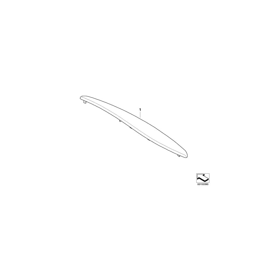 Genuine BMW 51437903619 E92 E93 Armrest, Upper Section, Rear Left SCHWARZ (Inc. M3)