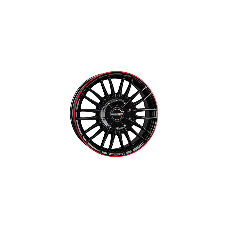 Borbet CW3 7.5x18 ET45 CW3 75845120572,6BGRR Black Glossy Red Ring Wheel