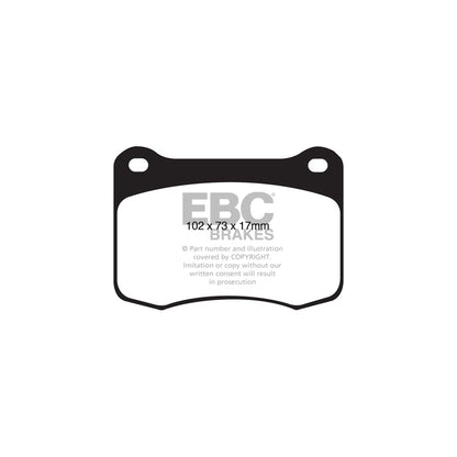 EBC DP41820R Lexus IS-F Yellowstuff Rear Brake Pads 2 | ML Performance UK Car Parts