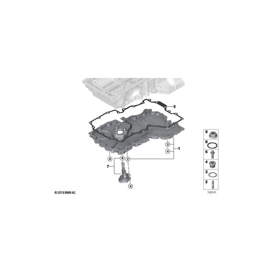 Genuine BMW 11137570694 F07 F02 F01 Oil Pan (Inc. 550iX 4.4, Alpina B6 & 550iX)