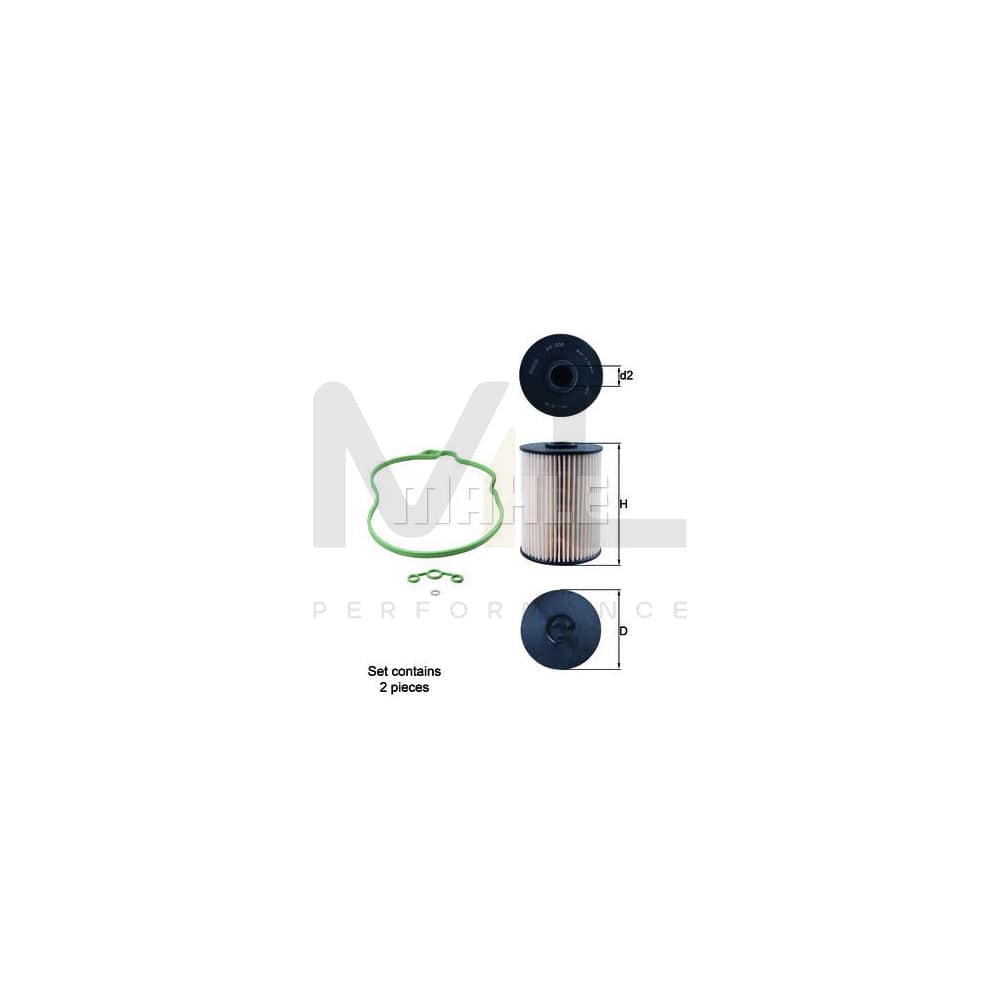 MAHLE ORIGINAL KX 200D/S Fuel filter Filter Insert | ML Performance Car Parts