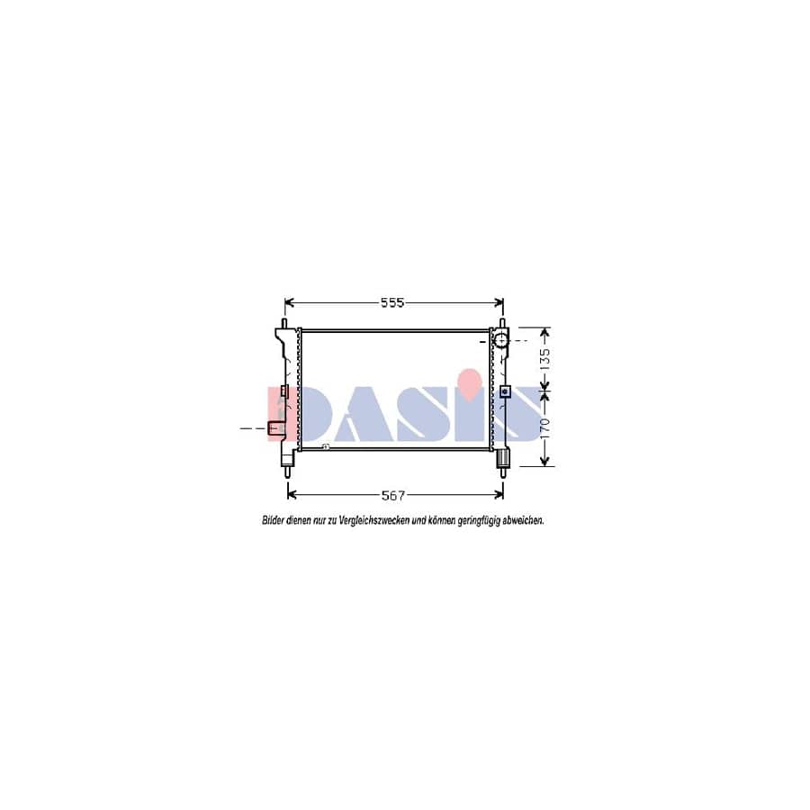 AKS Dasis 370030N Engine Radiator for Rover 100