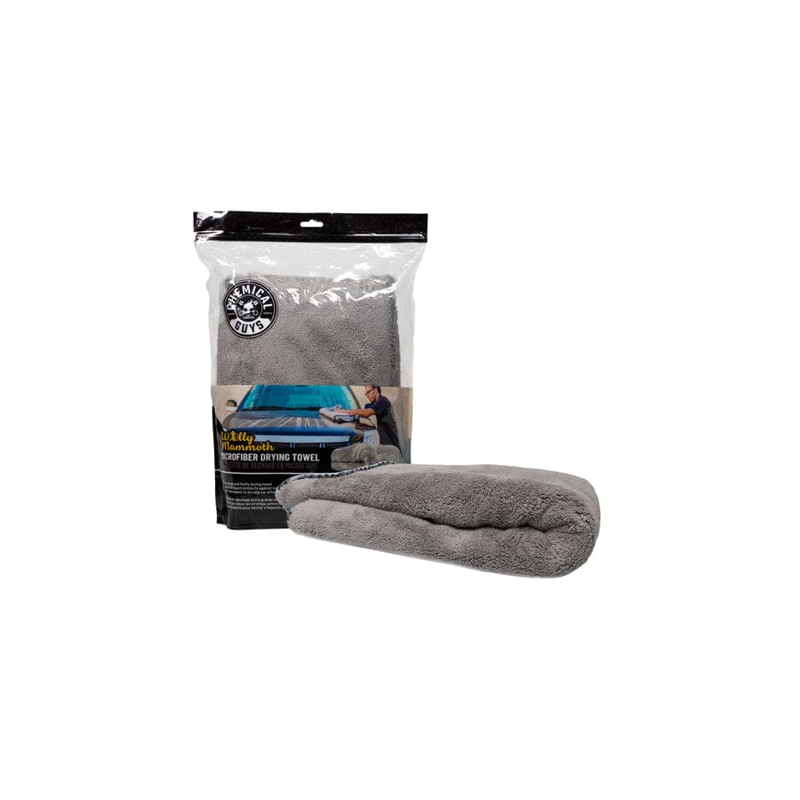 Chemical Guys Woolly Mammoth Microfiber Drying Towel, 36" x 25" Gray