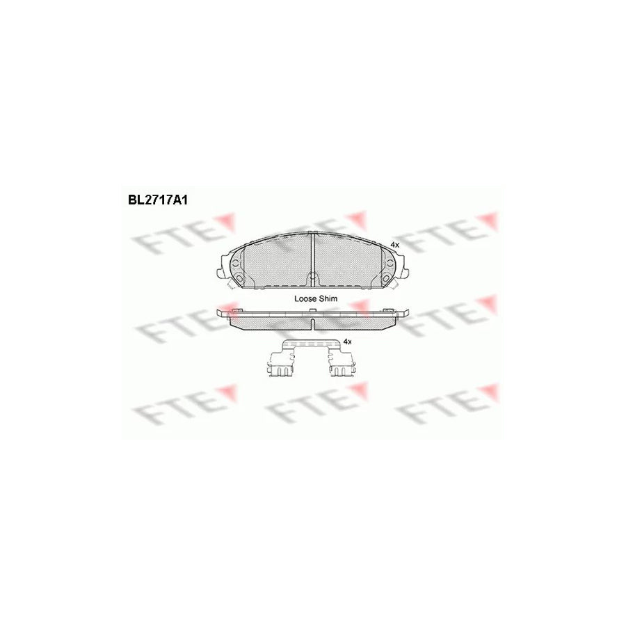 FTE 9010942 Brake Pad Set