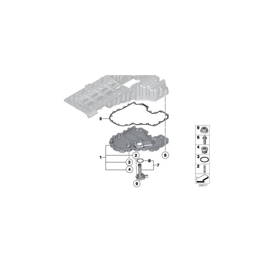 Genuine BMW 11137578303 RR6 F02 F01 Oil Pan (Inc. 760i, Ghost & Ghost EWB)