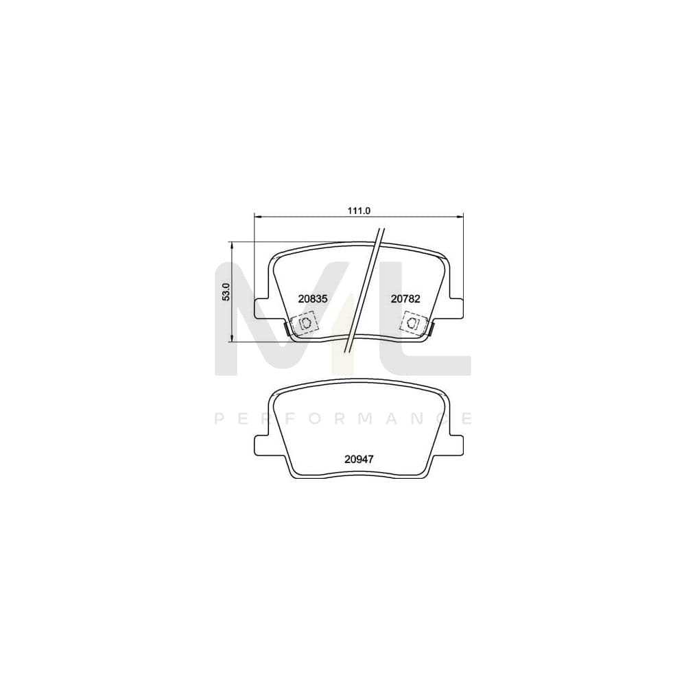 brembo-p-77-003-brake-pad-set-for-ssangyong-rexton-y400-with-acoustic-wear-warning