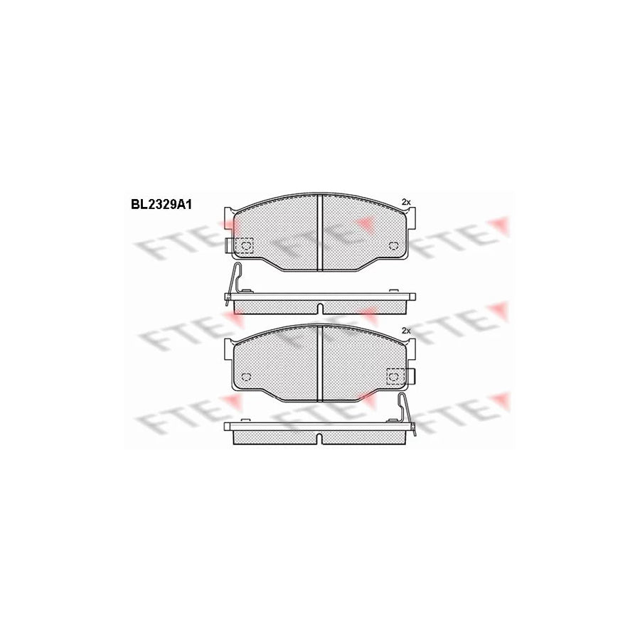 FTE Bl2329A1 Brake Pad Set