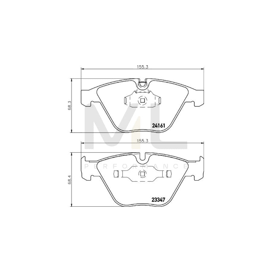 TEXTAR 2416101 Brake pad set prepared for wear indicator