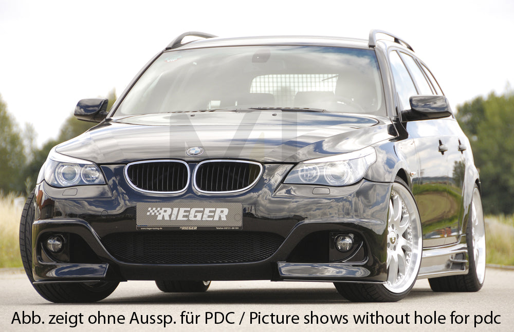Rieger 00053616 BMW 5 Series E60 E61 Front Bumper 5 | ML Performance UK Car Parts