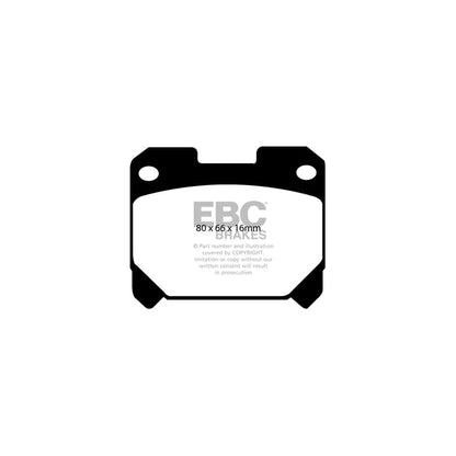 EBC PD08KR348 Toyota Supra Yellowstuff Rear Brake Pad & USR Disc Kit 2 | ML Performance UK Car Parts