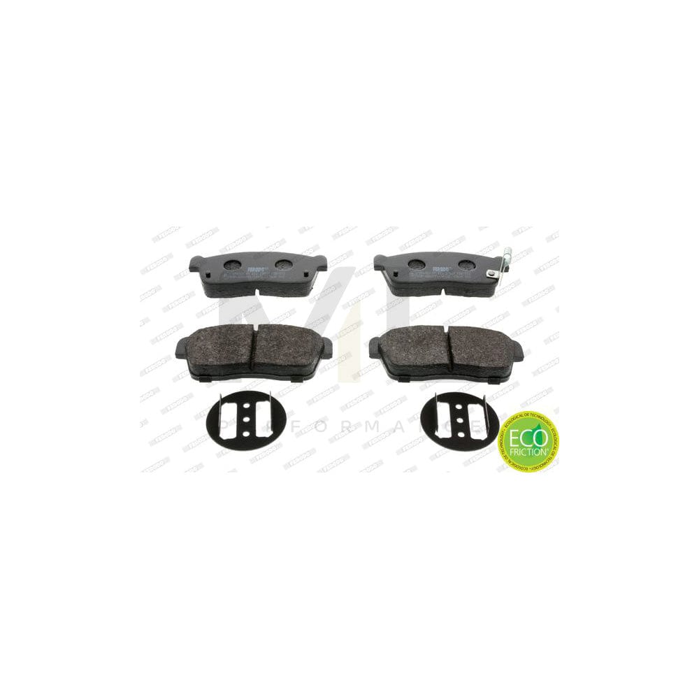 Ferodo Premier Eco Friction FDB1532 Brake Pad Set With Acoustic Wear Warning, With Piston Clip, Without Accessories