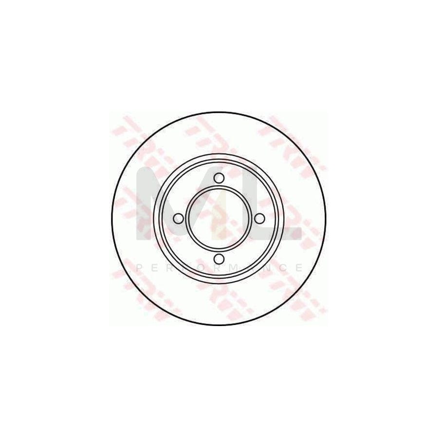 TRW DF1911 Brake Disc Solid  - 1 piece