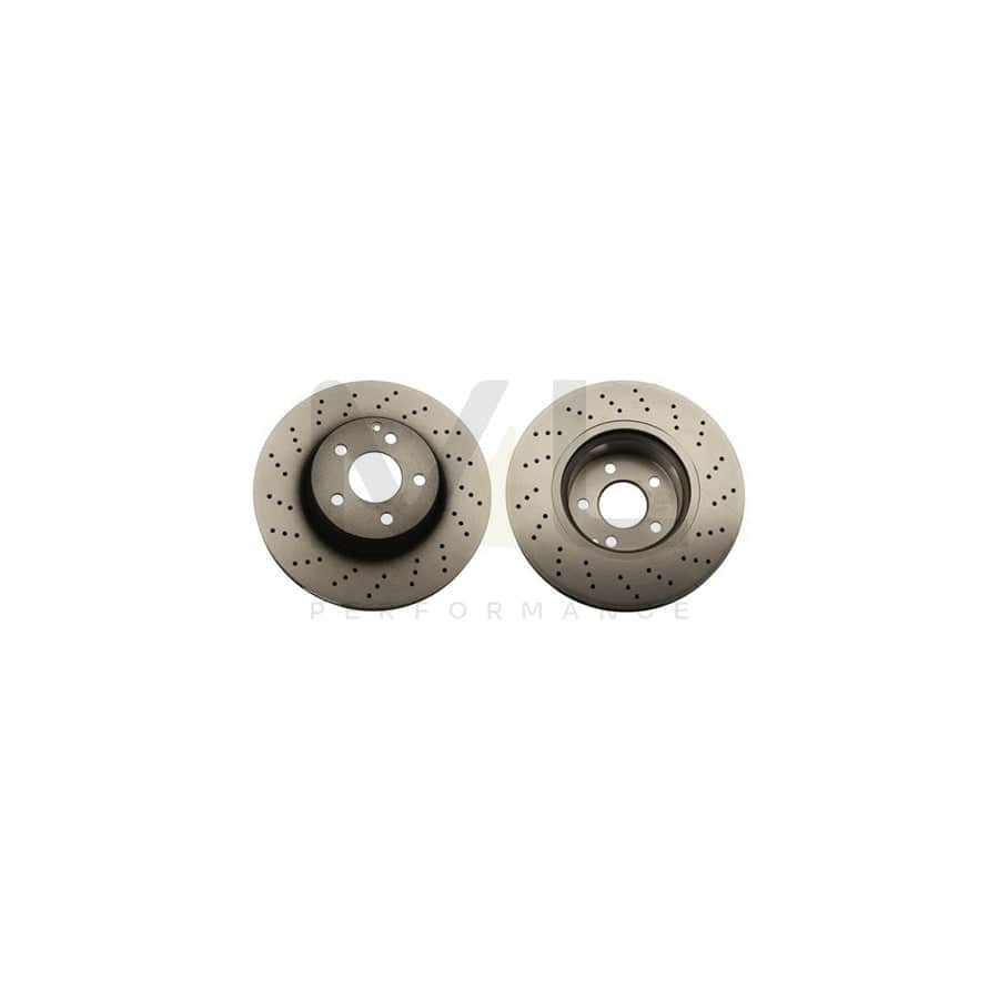 TRW DF4149S Brake Disc suitable for MERCEDES-BENZ S-Class Saloon (W220) Slotted / Perforated, Painted  - 1 piece