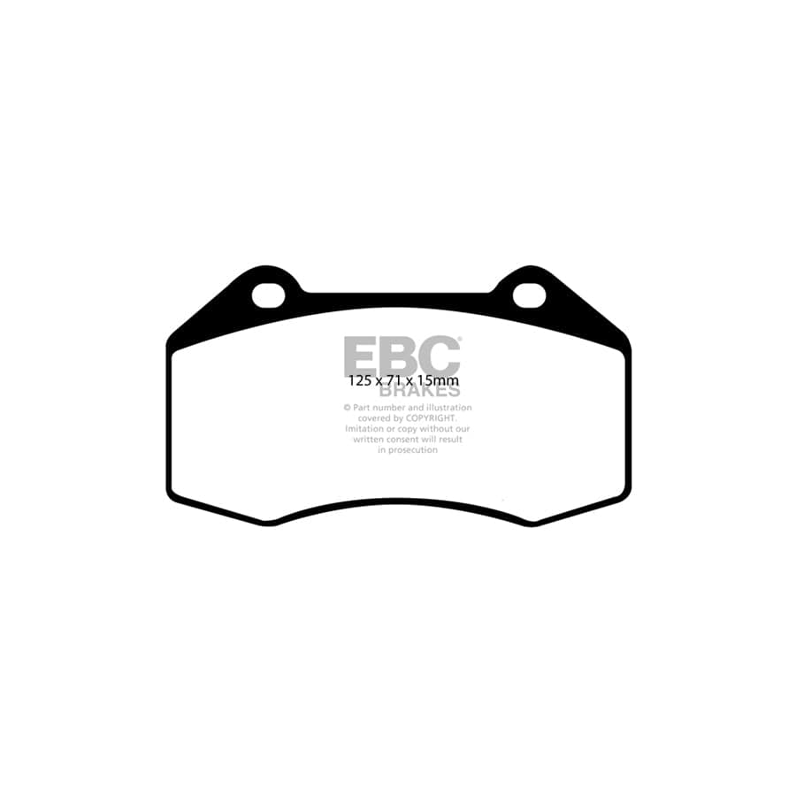 EBC PD08KF438 Renault Yellowstuff Front Brake Pad & USR Disc Kit - Girling/TRW/ATE Caliper 2 | ML Performance UK Car Parts