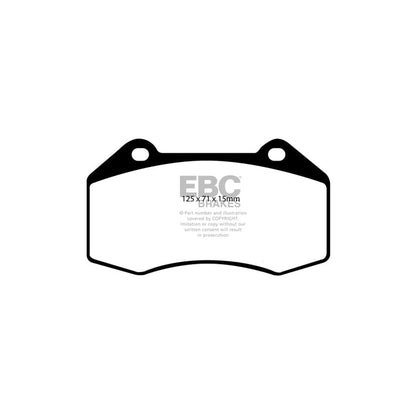 EBC PD08KF438 Renault Yellowstuff Front Brake Pad & USR Disc Kit - Girling/TRW/ATE Caliper 2 | ML Performance UK Car Parts