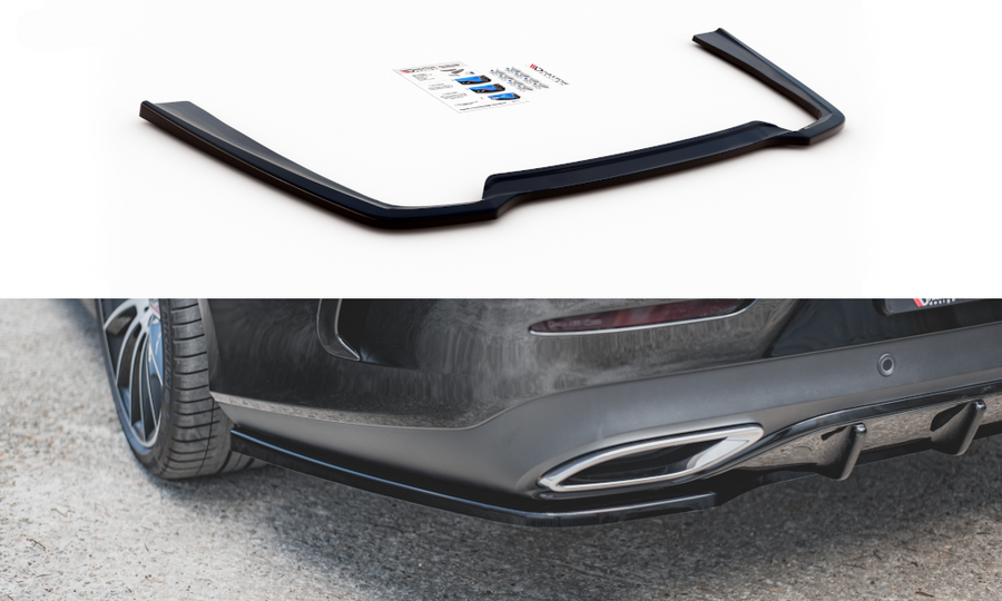 Maxton Design ME-CLS-257-AMGLINE-RD1T Central Rear Splitter Mercedes Benz CLS-Class C257 AMG-Line | ML Performance UK Car Parts