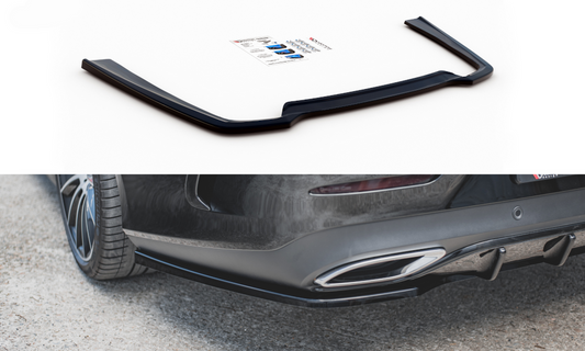 Maxton Design ME-CLS-257-AMGLINE-RD1T Central Rear Splitter Mercedes Benz CLS-Class C257 AMG-Line | ML Performance UK Car Parts