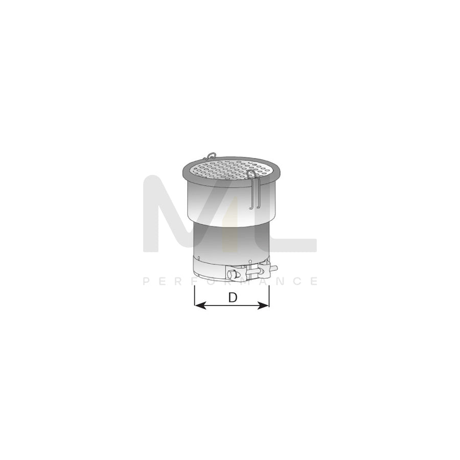 DINEX 40800 Exhaust tip 150mm