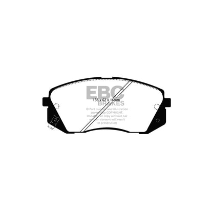 EBC PD40K2186 Kia Optima Ultimax Pad & Plain Disc Kit 2 | ML Performance UK Car Parts