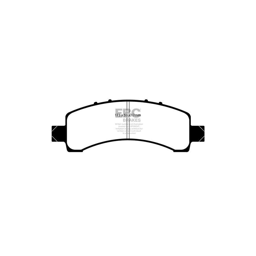 EBC DP1667 Cadillac Chevrolet Gmc Ultimax Rear Brake Pads (Inc. Escalade, Avalanche & Tahoe) 2 | ML Performance UK Car Parts