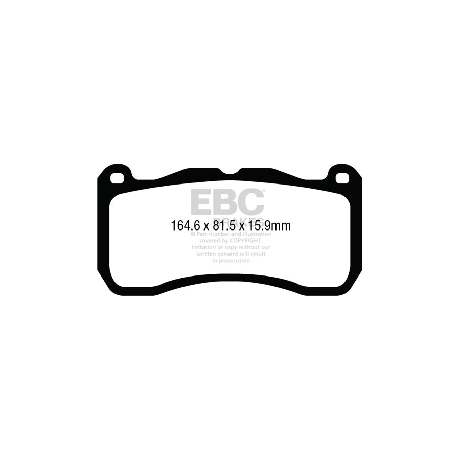 EBC DP53013NDX Ford Mustang Bluestuff NDX Front Brake Pads  2 | ML Performance UK Car Parts