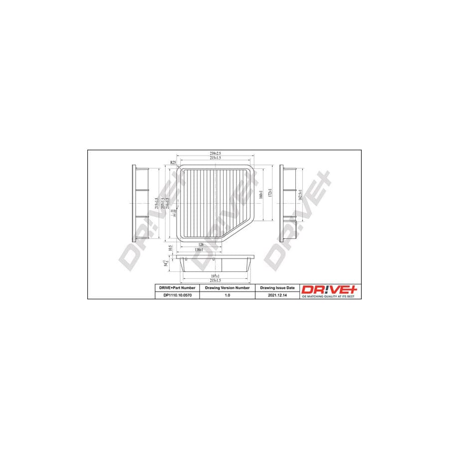 Dr!Ve+ Dp1110.10.0570 Air Filter