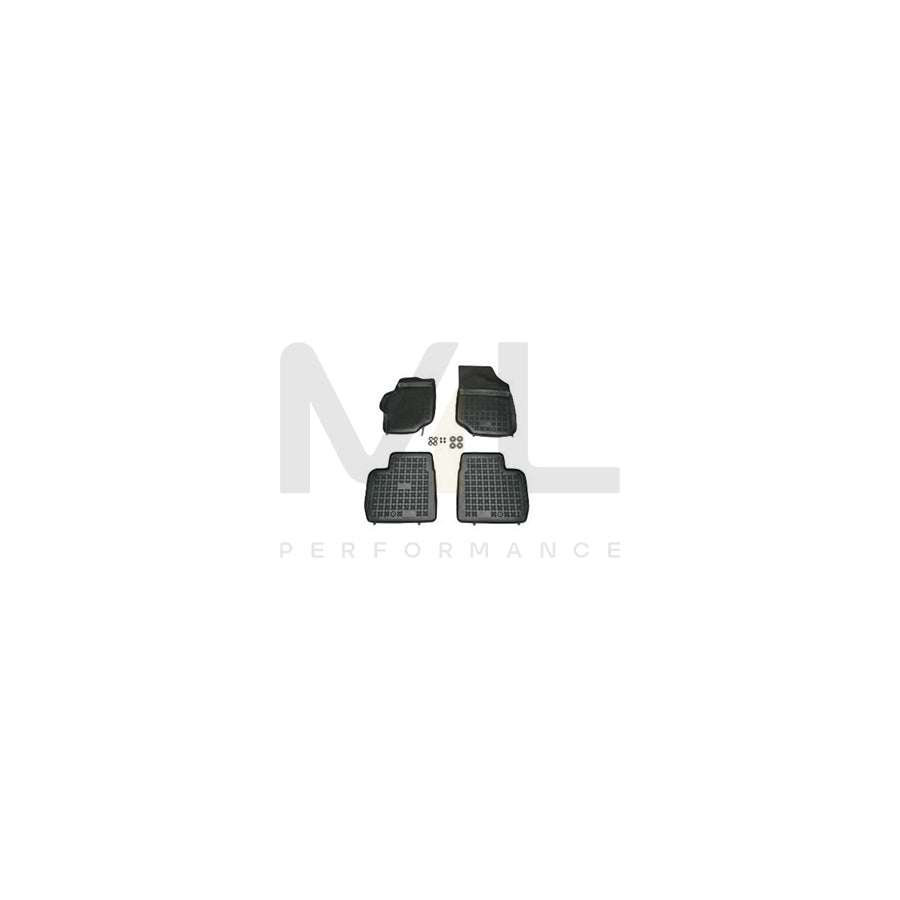 REZAW PLAST Tailored 201226 Floor mat set Elastomer, Front and Rear, Quantity: 4, Black
