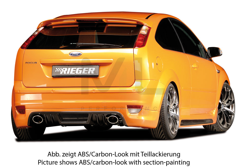 Rieger 00099101 Ford Focus 2 Rear Diffuser 2 | ML Performance UK Car Parts