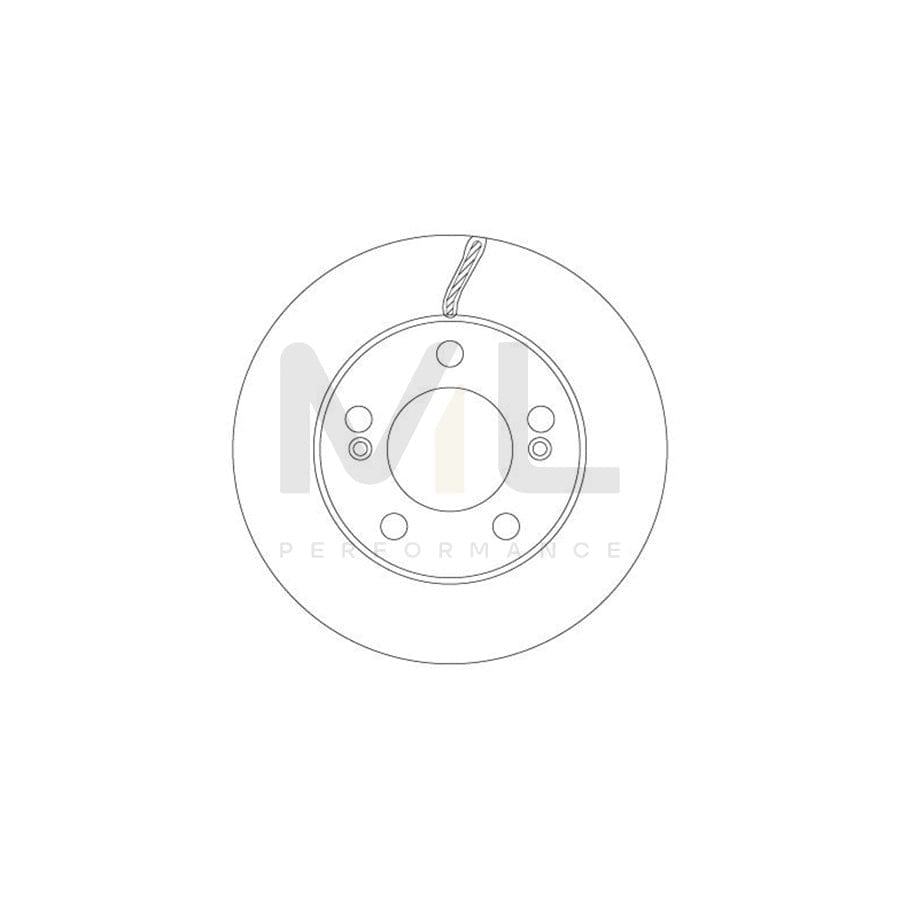 TRW DF6888 Brake Disc Vented, Painted  - 1 piece
