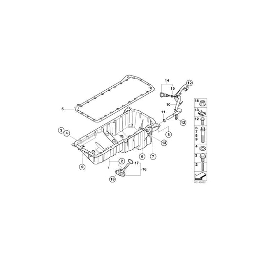 Genuine BMW 11137806221 E92 E90 E91 Oil Pan (Inc. 330xd) | ML Performance UK Car Parts