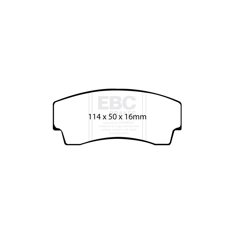 EBC DP4008R Ginetta Lotus Noble Yellowstuff Front/Rear Brake Pads - Girling/TRW/AP Caliper 2 | ML Performance UK Car Parts