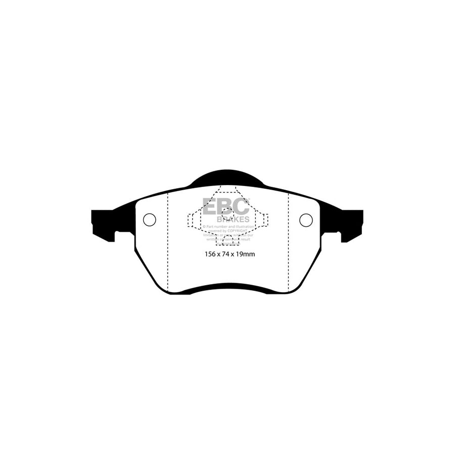 EBC PDKF739 Ford Seat VW Ultimax Front Brake Pad & Plain Disc Kit - Girling/TRW Caliper (Inc. Galaxy Mk1, Alhambra, Sharan) 2 | ML Performance UK Car Parts