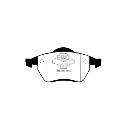 EBC PDKF739 Ford Seat VW Ultimax Front Brake Pad & Plain Disc Kit - Girling/TRW Caliper (Inc. Galaxy Mk1, Alhambra, Sharan) 2 | ML Performance UK Car Parts