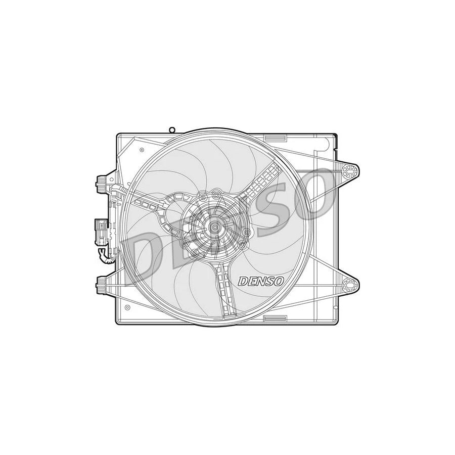 DENSO DER13004 Fan, Radiator for Lancia Ypsilon III (312)