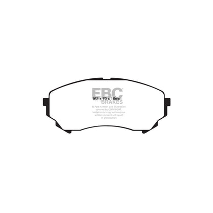 EBC DP41828R Cadillac CTS Yellowstuff Front Brake Pads 2 | ML Performance UK Car Parts